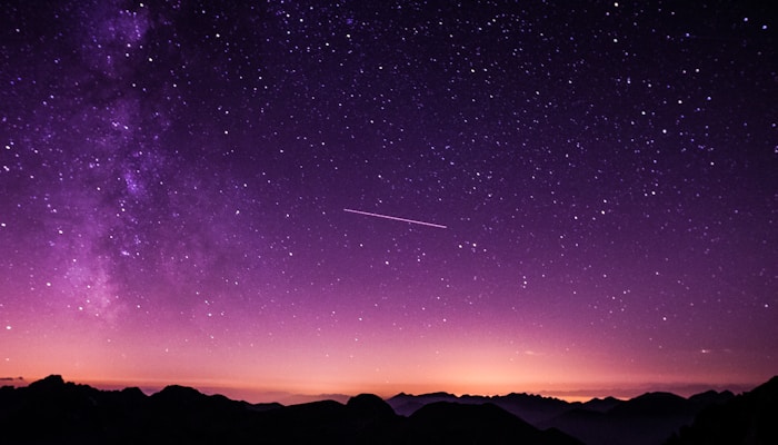 No light pollution starry night