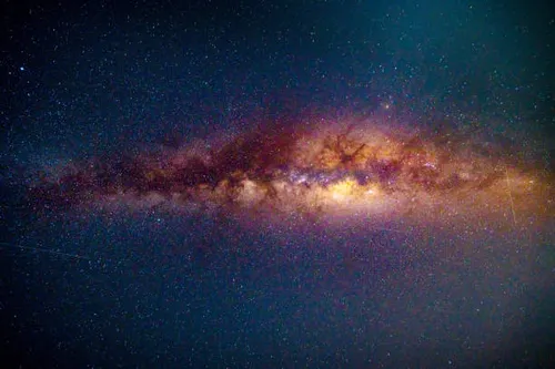 No light pollution starry night